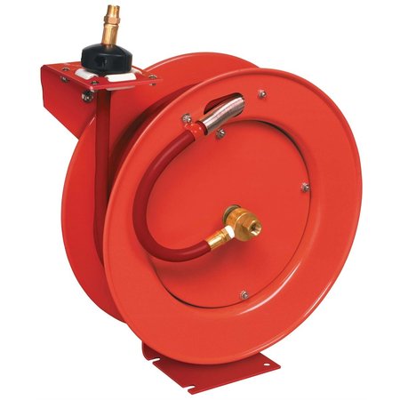 LINCOLN LUBRICATION Lincoln Air Reel with 50 ft. x 1/2 in. Air Hose, Red 83754